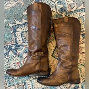 Frye Paige Tall Brown Riding Boots